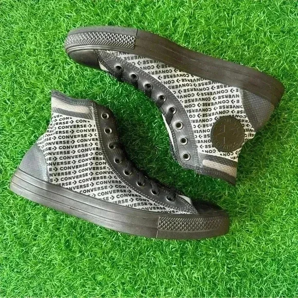 🍀New Converse Chuck Taylor All Star Ctas Hi Black / Black - Picture 2 of 7